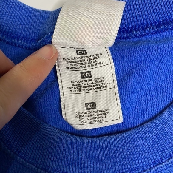 Vintage Olympics Nagano 1998  Downhill Skiing Blue Tshirt XL - Picture 4 of 9